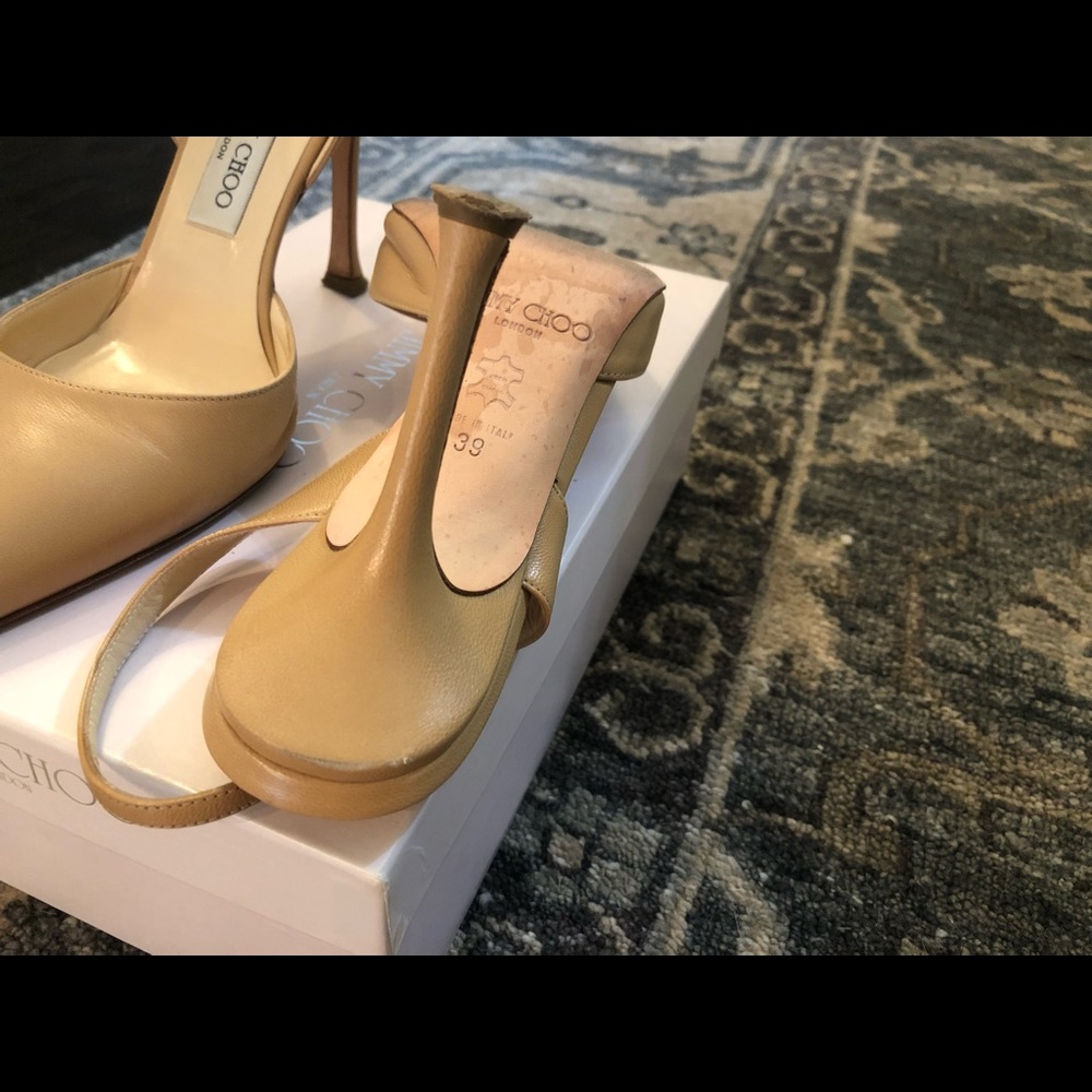 Jimmy Choo Gold Heels - Picture 10 of 12